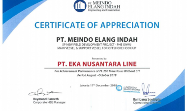 Certificate Of Appreciation