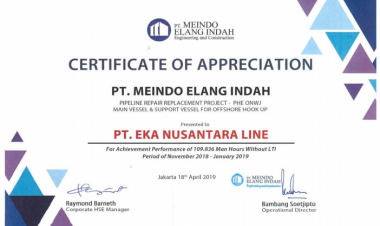 Certificate Of Appreciation